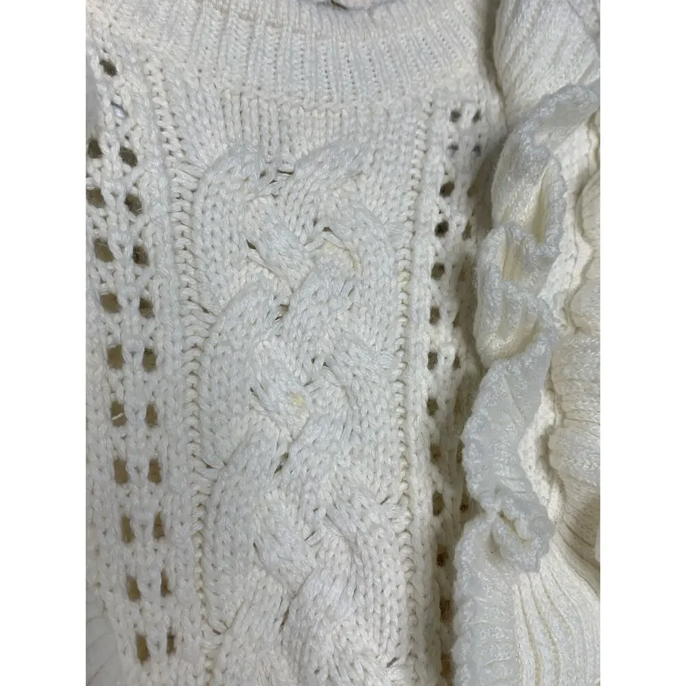 Zimmermann Cream Ruffle Sweater - Picture 7 of 7
